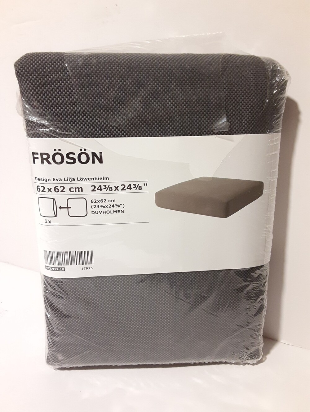 Discontinued IKEA Froson Cover for Seat Chair Cushion 403.917.18 Dark Grey NEW